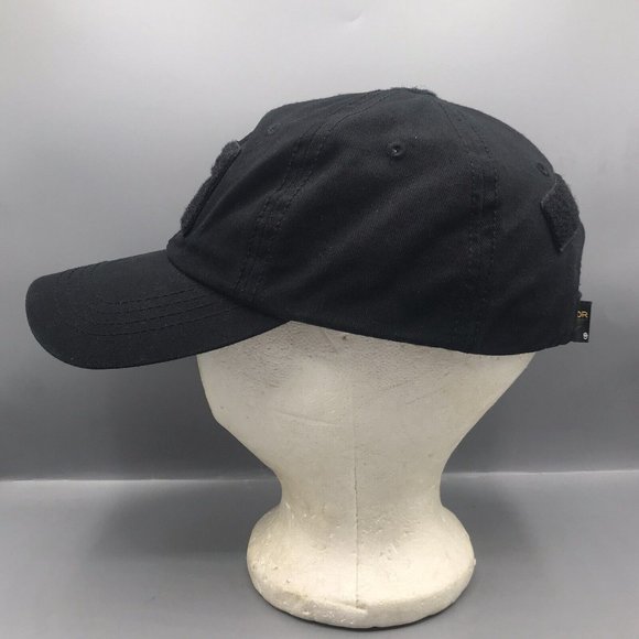 Condor Tactical Hat Cap Black Adjustable Hook And Loop Patches VGC - Picture 4 of 7